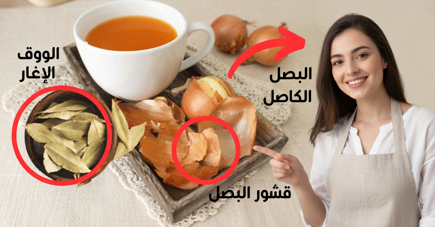 شاي البصل وورق الغار للسعال