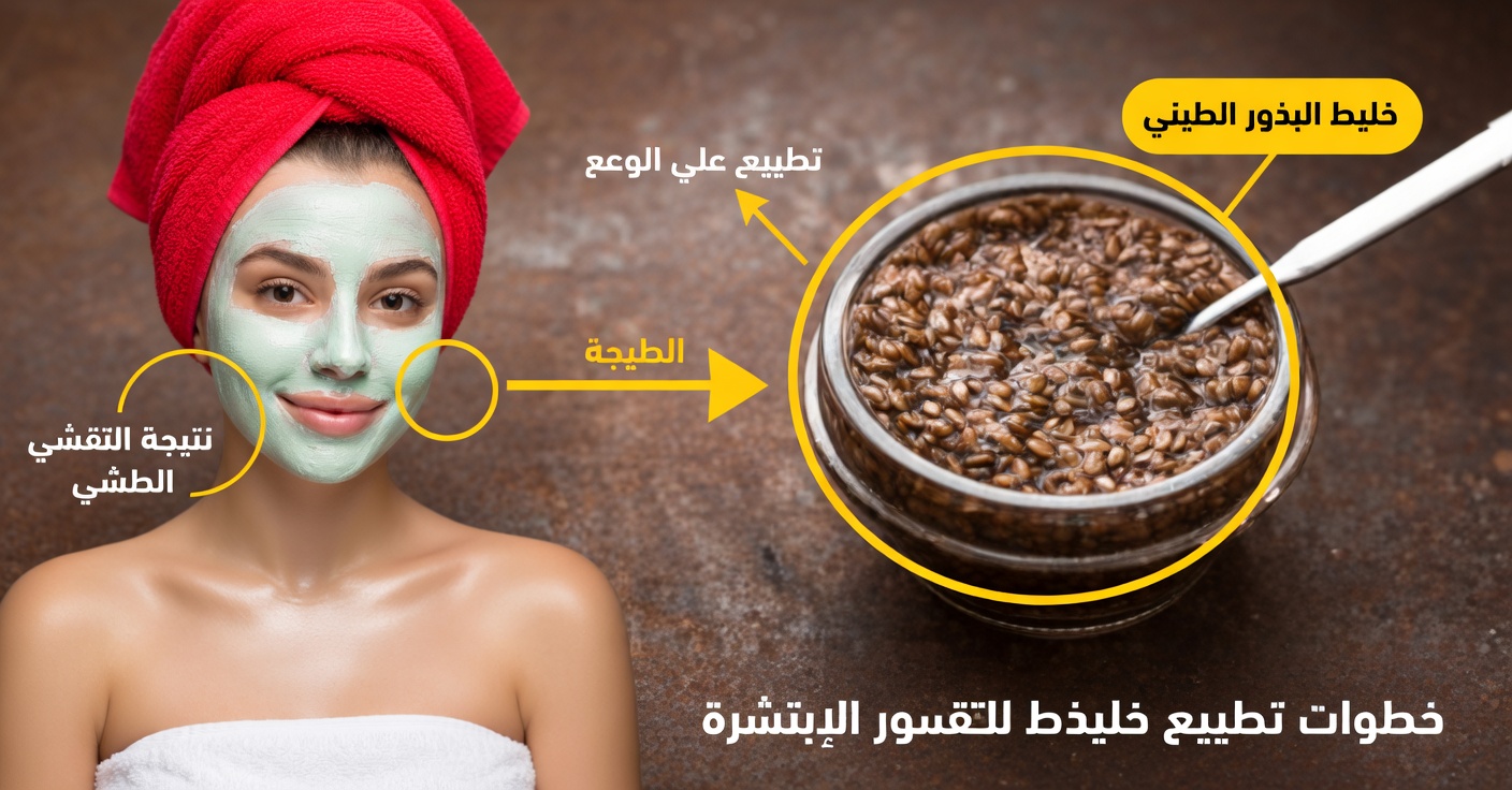 ماسك بذور الكتان للبقع والتجاعيد