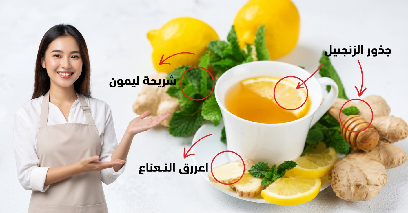 شاي الزنجبيل والليمون: الفوائد، الوصفة وكيفية تناوله