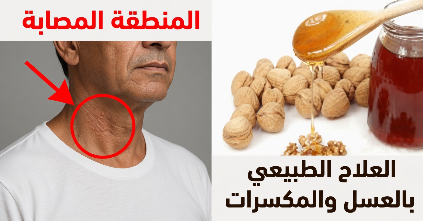 علاج طبيعي بالعسل والجوز لصحة الغدة الدرقية