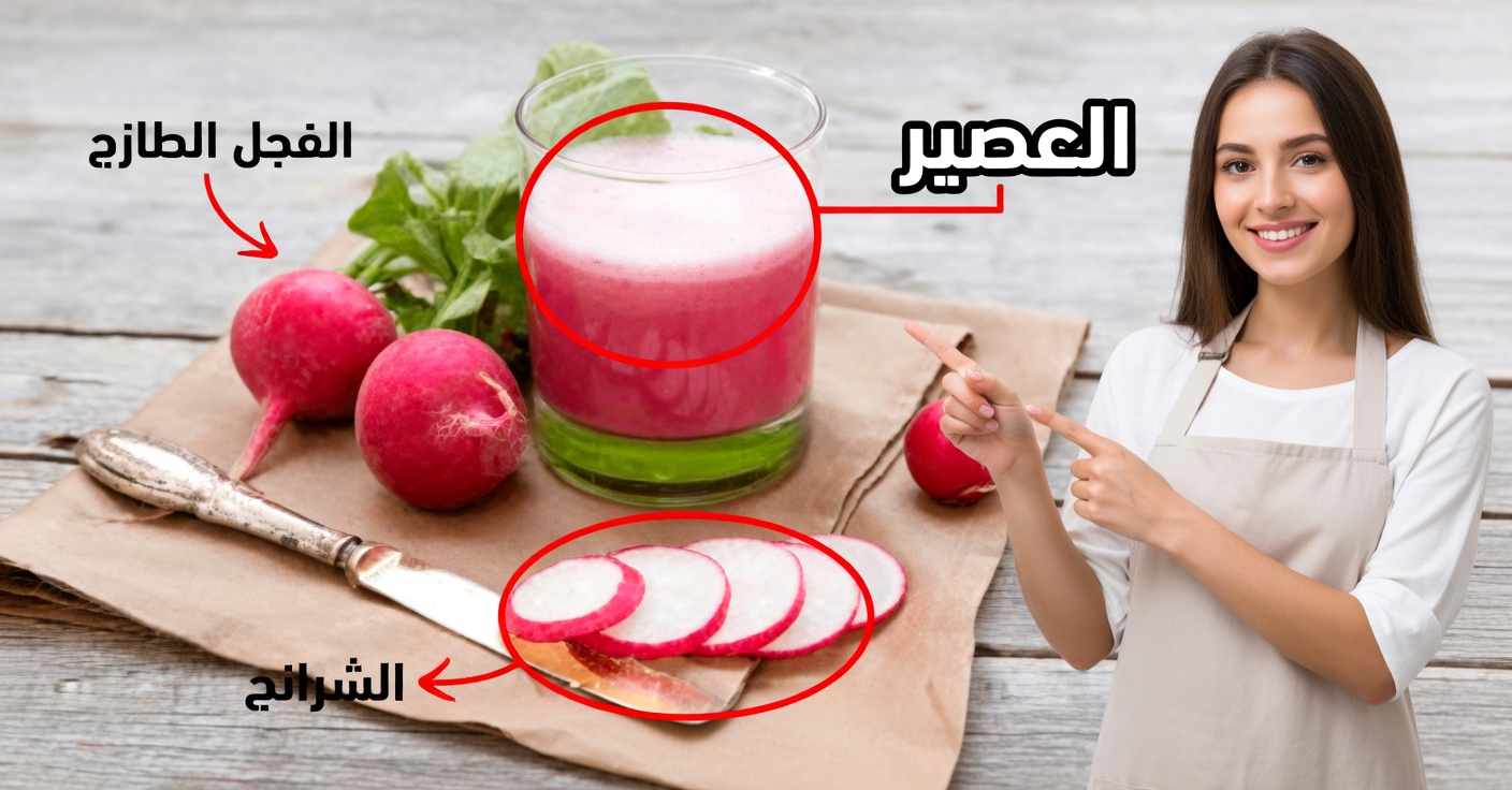 الفجل والغدة الدرقية: الفوائد ووصفة عصير صحي