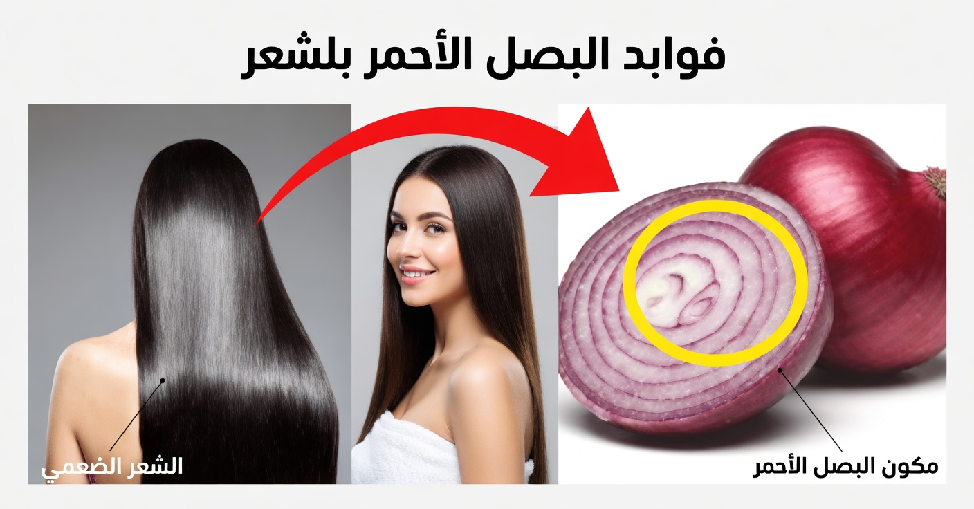 سر زيت البصل للشعر الطويل والقوي واللامع
