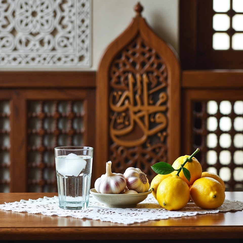 إكسير طبيعي لقلبك: الليمون والثوم والماء