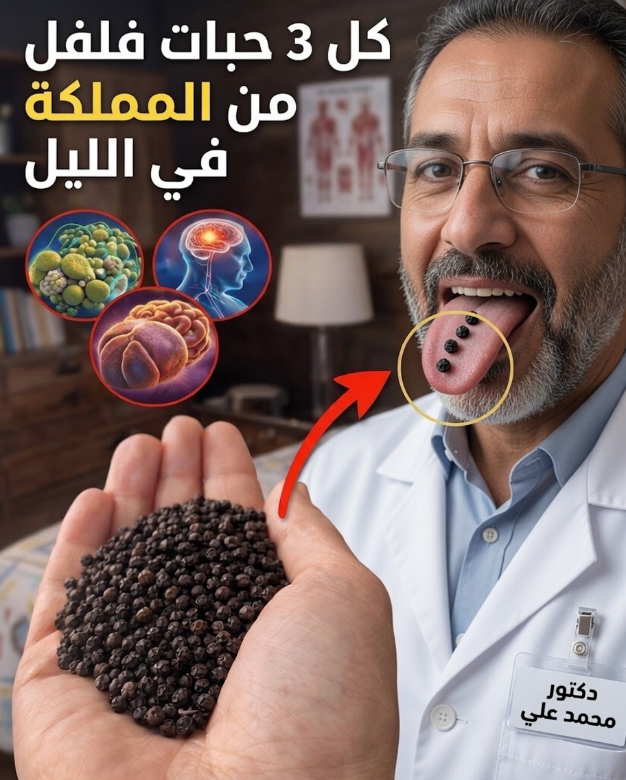 هل تساءلت يومًا عما يحدث عند مضغ 3 حبات من الفلفل الأسود قبل النوم؟