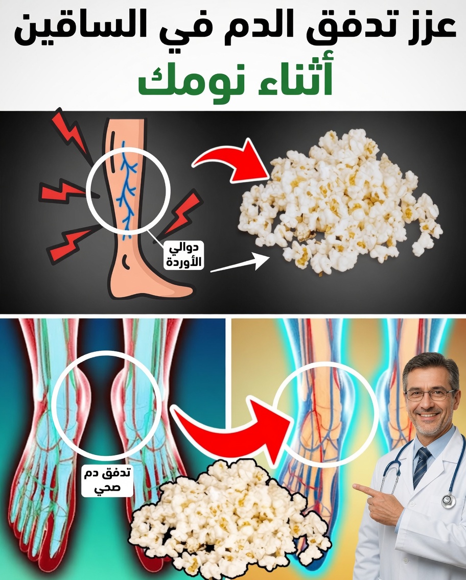 تعزيز الدورة الدموية في الساقين طوال الليل: 12 وجبة خفيفة قوية قبل النوم تُحدث فرقًا فعلاً