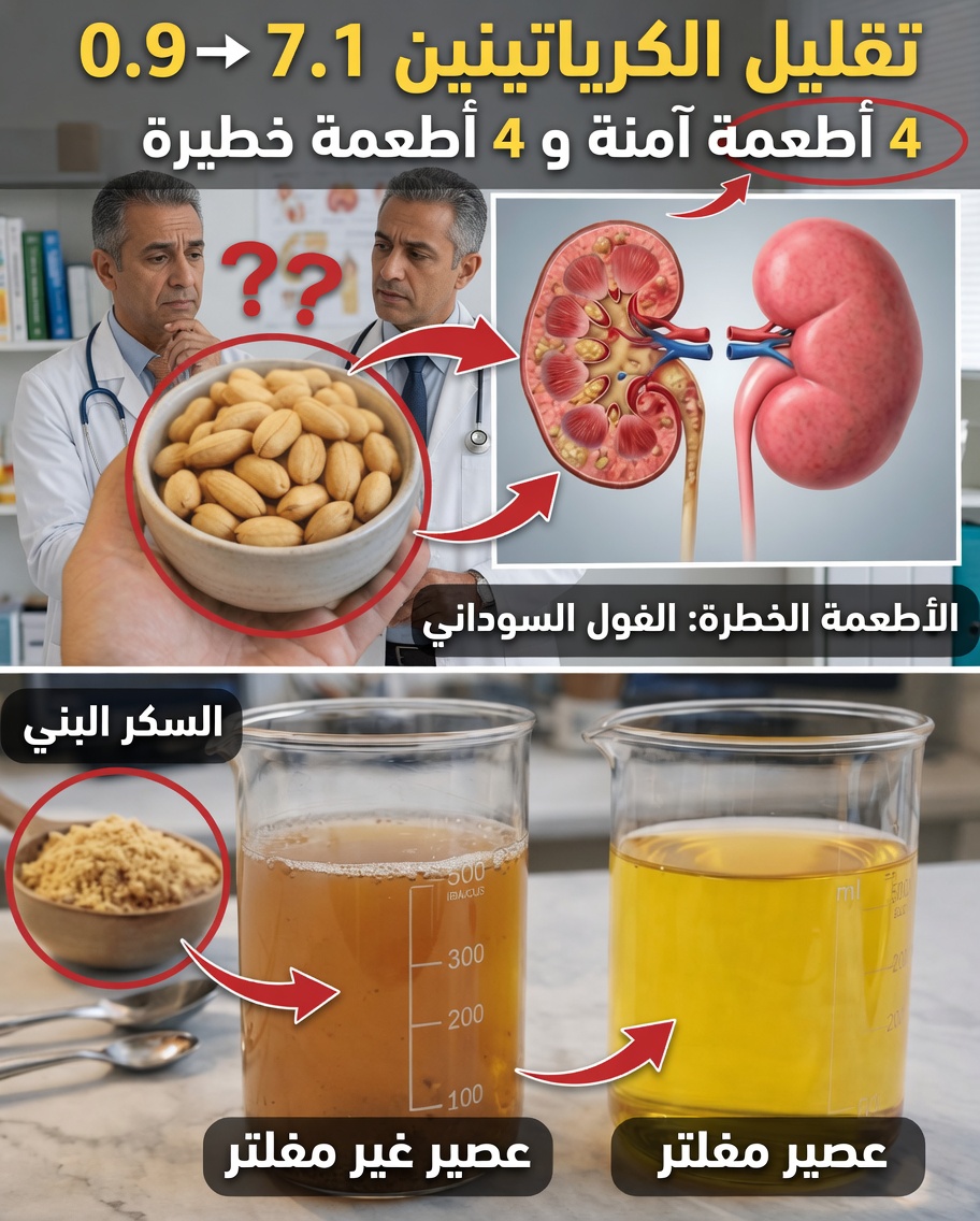 هل انخفضت الكرياتينين من 7.1 إلى 0.9 خلال يومين؟ اكتشف 4 دهون صحية تدعم الكلى و4 دهون تستحق الانتباه