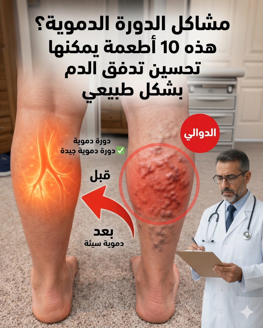 ضعف الدورة الدموية في الساقين والقدمين؟ 10 أطعمة يمكنها تحسين تدفق الدم بشكل طبيعي