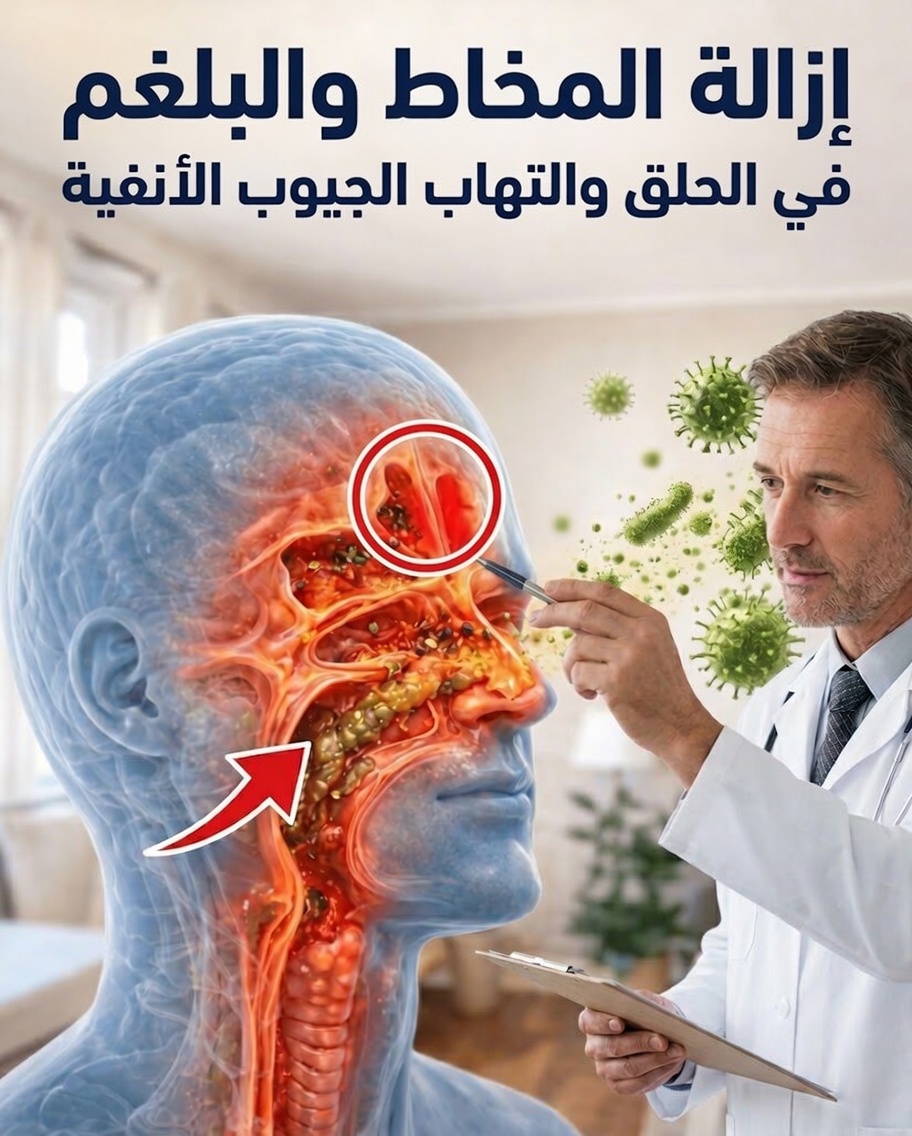 هذا العلاج المنزلي البسيط يفاجئ الجميع: يساعد على إذابة المخاط في الحلق وتخفيف التهاب الأنف والجيوب الأنفية… وهو أسهل مما تتخيل!
