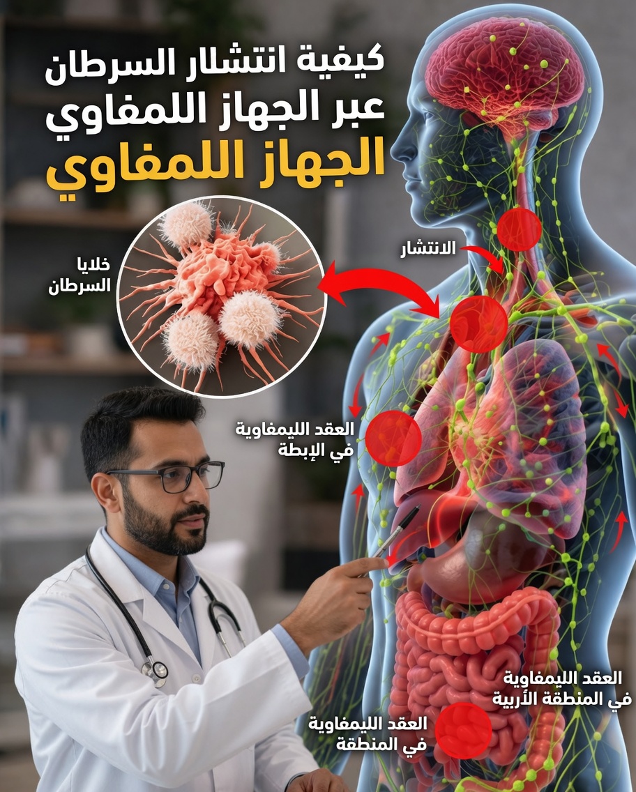 ما دور الجهاز اللمفاوي في تطور السرطان؟