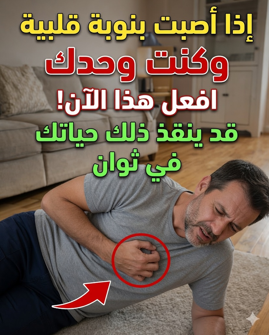 3 تقنيات يمكن أن تساعدك على التصرف بسرعة أثناء نوبة قلبية عندما تكون بمفردك