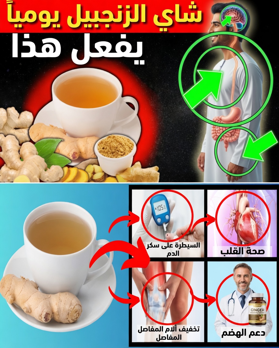 10 أسباب قوية لشرب شاي الزنجبيل يوميًا بعد سن الخمسين (وكيفية استخدامه بشكل صحيح)