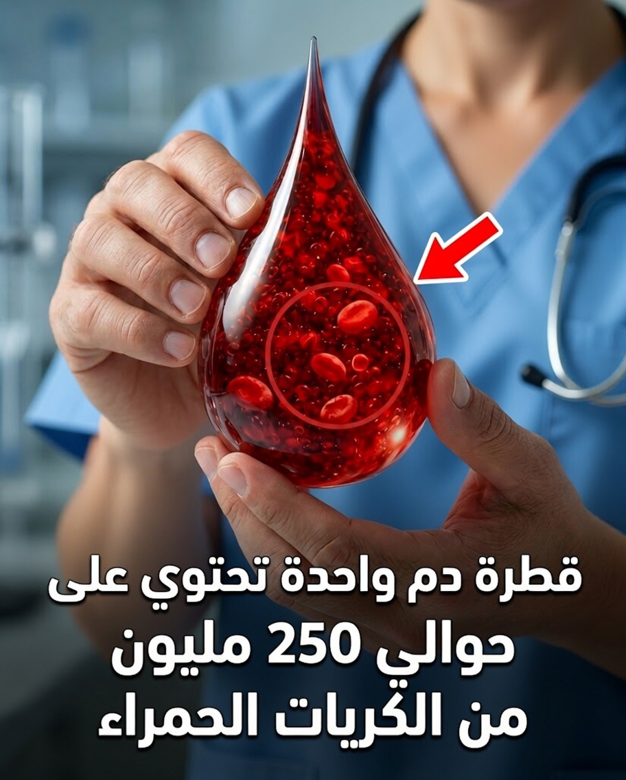 هل كنت تعلم أن قطرة دم واحدة فقط تحتوي على 250 مليون كرة دم حمراء تعمل بلا توقف من أجلك؟