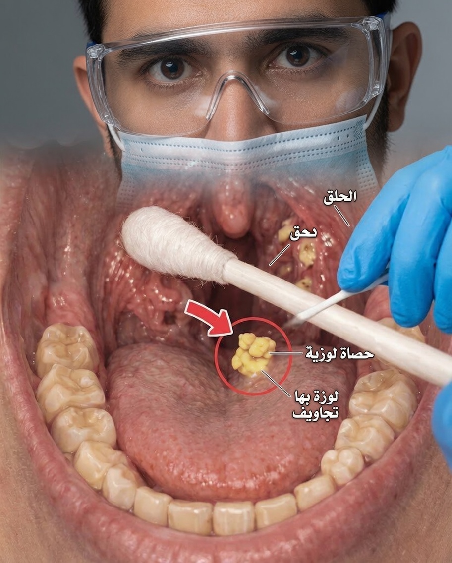 هل تعاني من رائحة فم كريهة مستمرة لا يحلّها حتى تفريش الأسنان؟ قد يكون السبب حصى اللوزتين