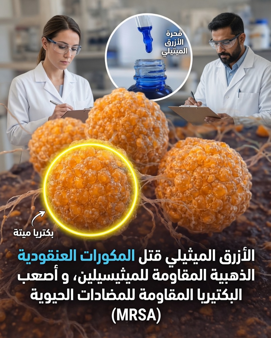 الاكتشاف المدهش حول أزرق الميثيلين وإحدى أكثر البكتيريا مقاومةً للمضادات الحيوية
