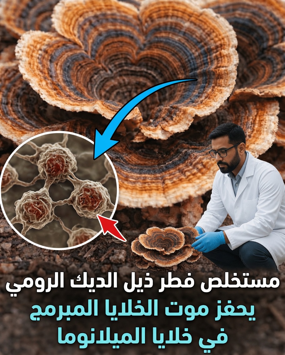 هل يمكن لمستخلصات فطر ذيل الديك الرومي أن تفتح آفاقًا جديدة لأبحاث خلايا الميلانوما؟