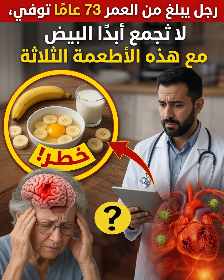 تنبيه لكبار السن: 3 أطعمة شائعة لا يجب أبداً الجمع بينها وبين البيض