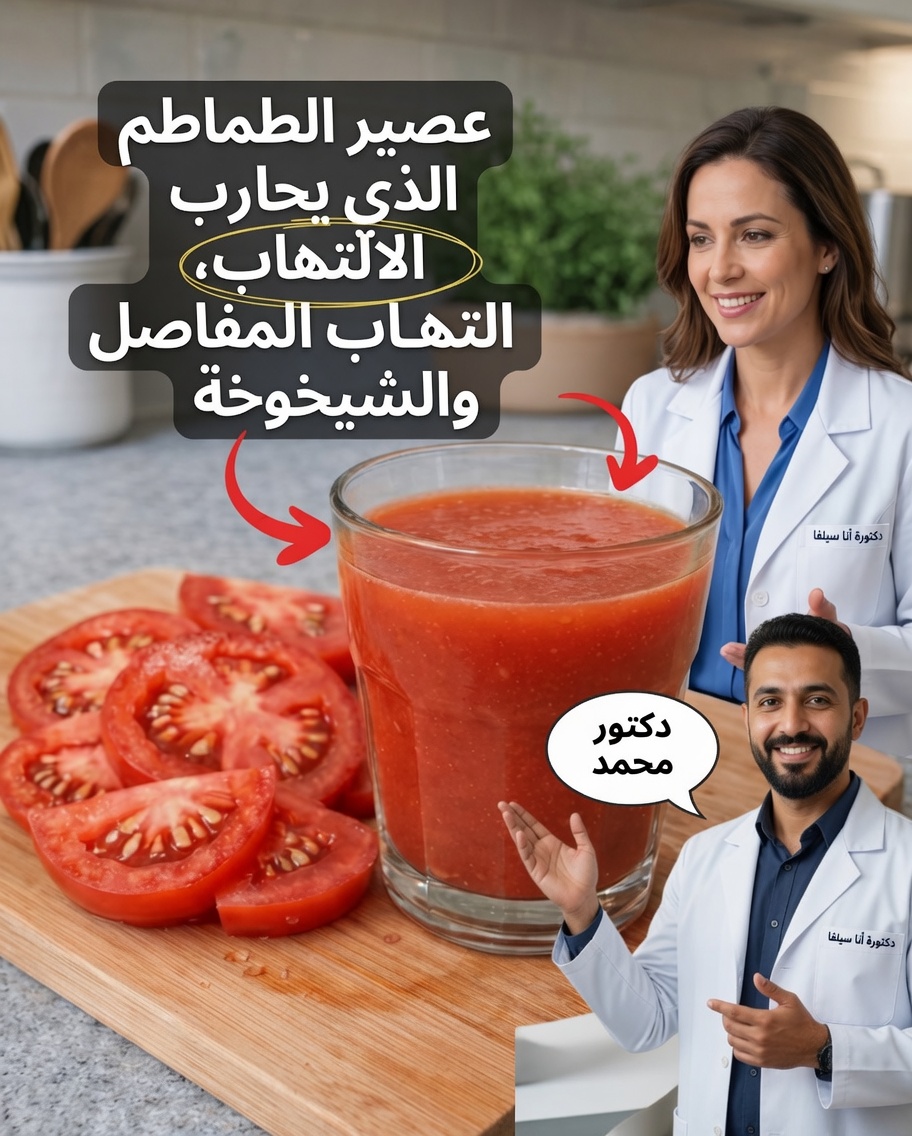 اكتشف العادة اليومية البسيطة التي تكتسب إعجاب عشاق الصحة: عصير الطماطم الطازج