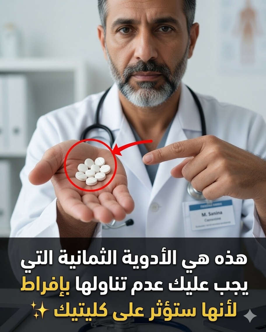 ٨ أدوية شائعة قد تضر كليتيك (ولماذا يُعدّ التداوي الذاتي لعبة خطيرة)