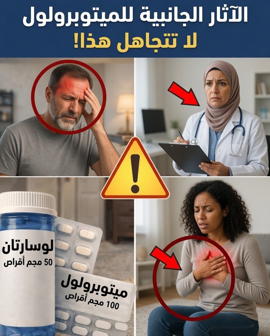 10 آثار جانبية مهمة للميتوبرولول يجب أن تعرفها