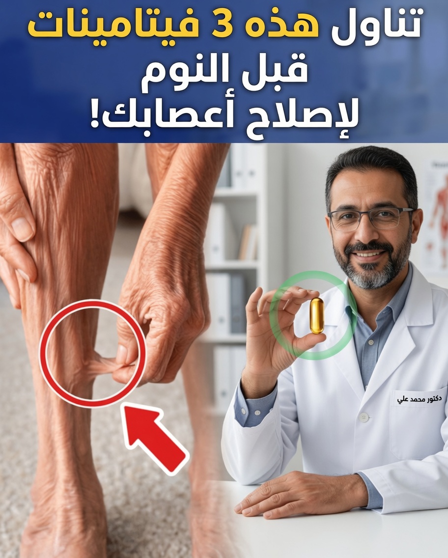 ٣ فيتامينات أساسية ليلاً لتقوية الساقين بعد سنّ الستين