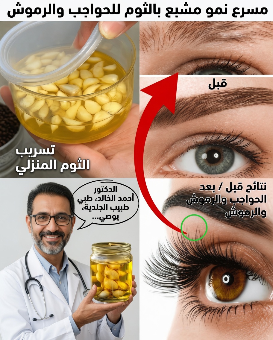 حواجب أكثر كثافة ورموش أطول بشكل طبيعي – السر ذو المكوّنين الذي كنتِ تفتقدينه