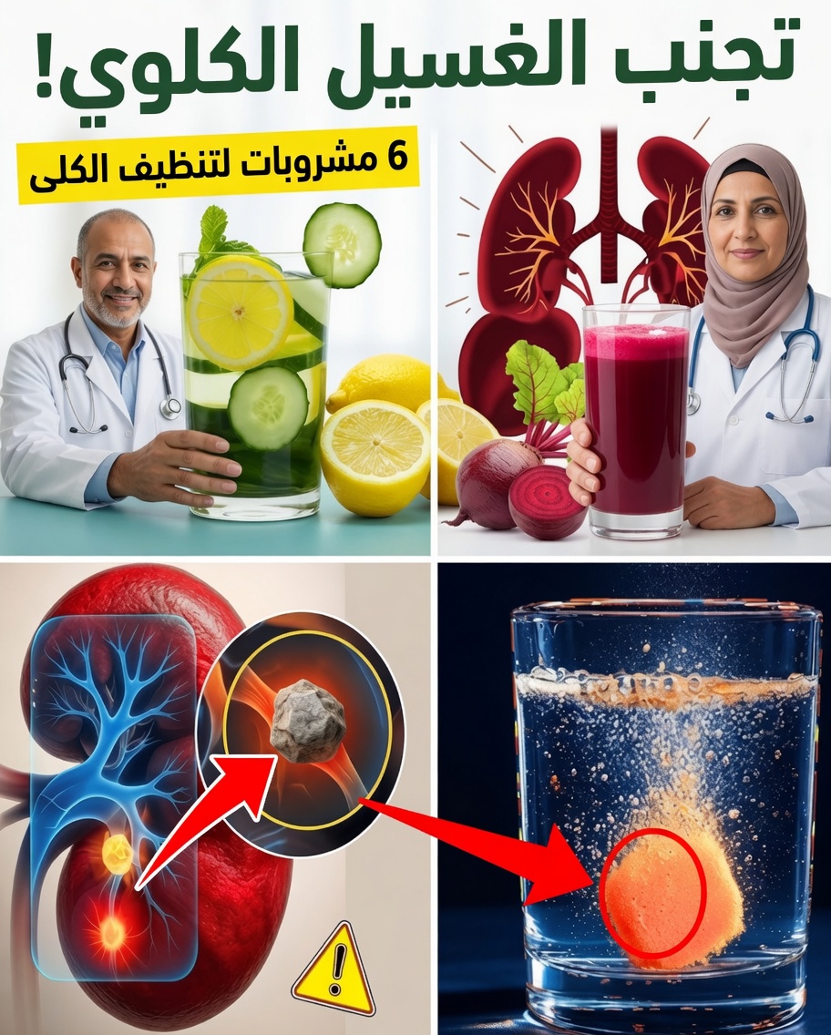 7 مشروبات طبيعية قوية لتنقية وتنشيط كليتيك