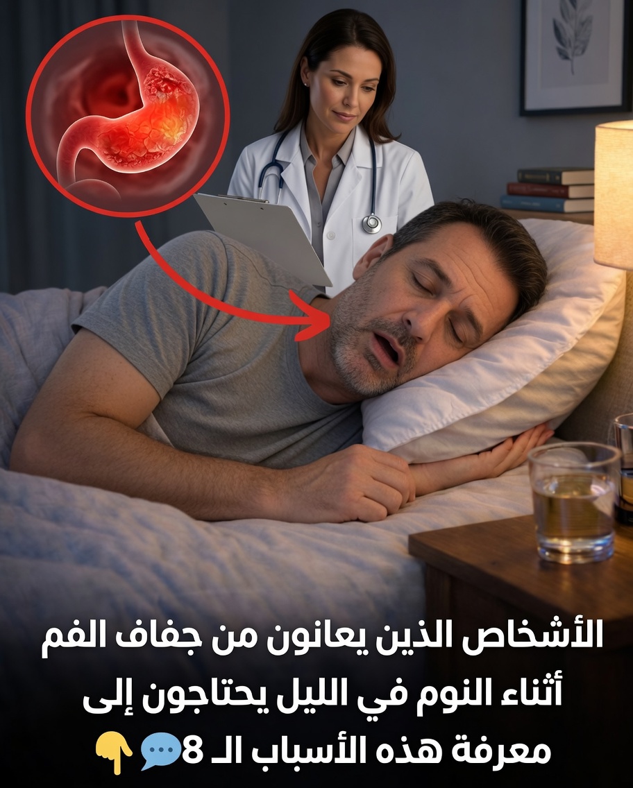 جفاف الفم ليلًا: 8 أسباب شائعة قد لا تتوقعها