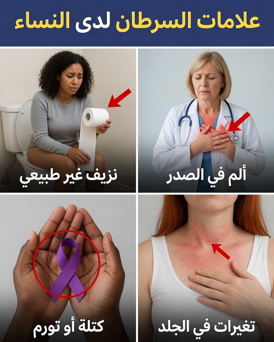 14 علامة تحذيرية للسرطان تتجاهلها الكثير من النساء – لا تنتظري حتى فوات الأوان