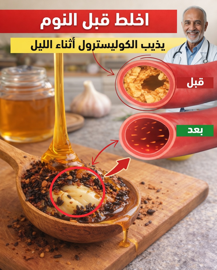 امزج هذه المكونات الثلاثة قبل النوم – شاهد شرايينك تسترخي أثناء نومك