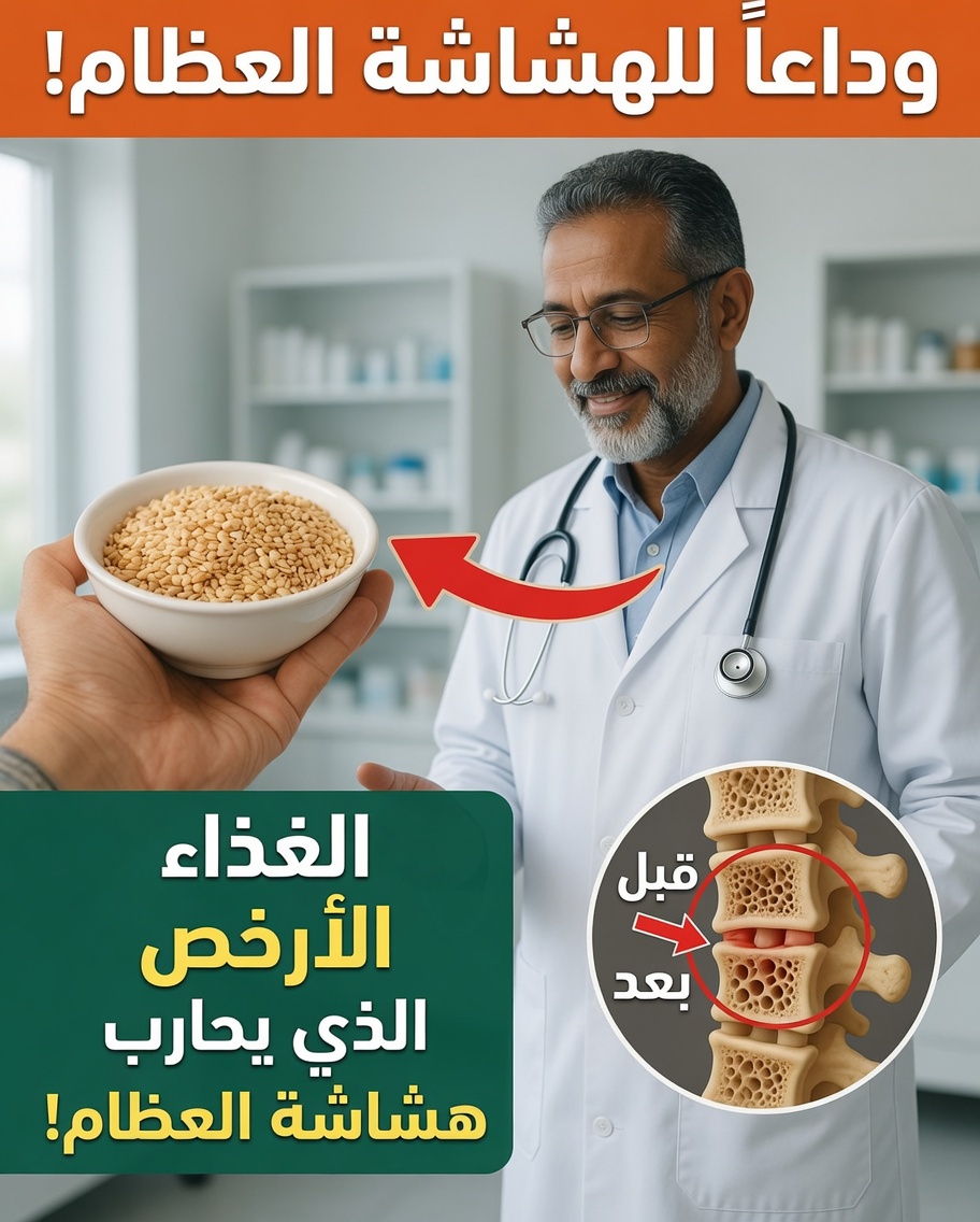 أرخص طعام لمكافحة هشاشة العظام بعد سن الستين — معظم كبار السن يتجاهلونه!
