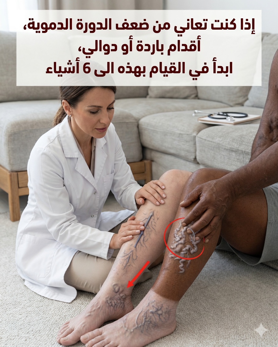 إذا كنت تعاني من ضعف الدورة الدموية أو برودة القدمين أو الدوالي، فابدأ بفعل هذه الأشياء الستة