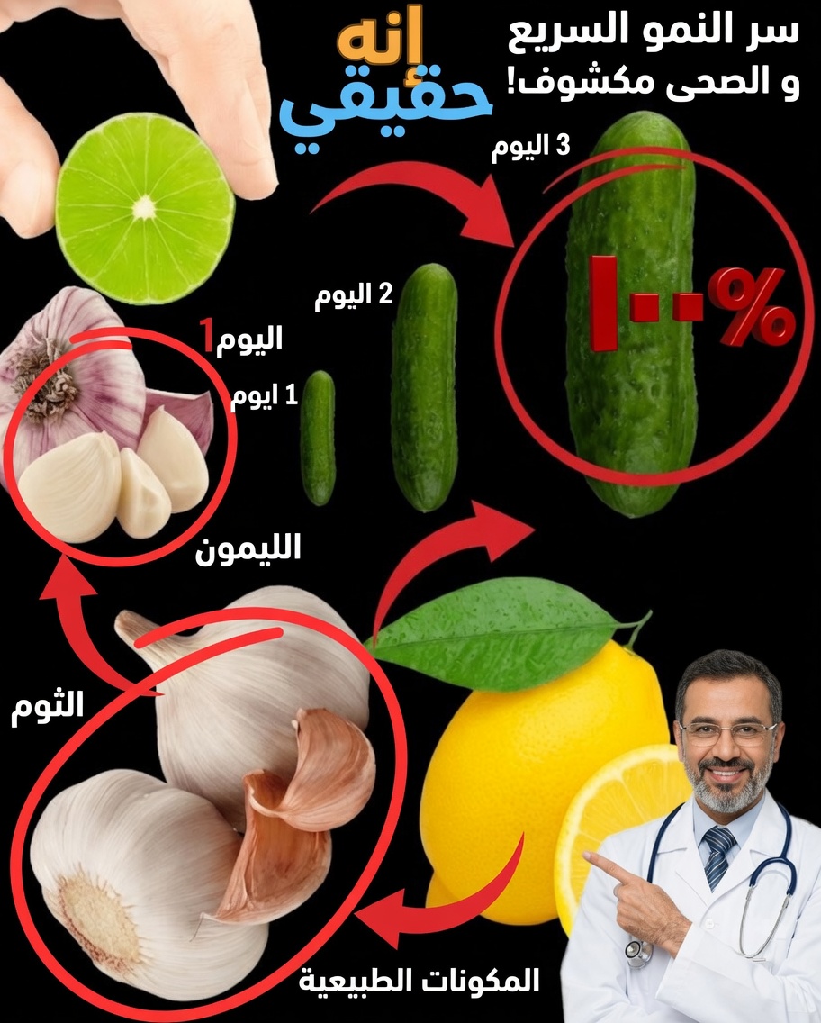 مشروب قوي بالثوم والليمون والخيار: سرّ طبيعي لاستعادة الطاقة والحيوية