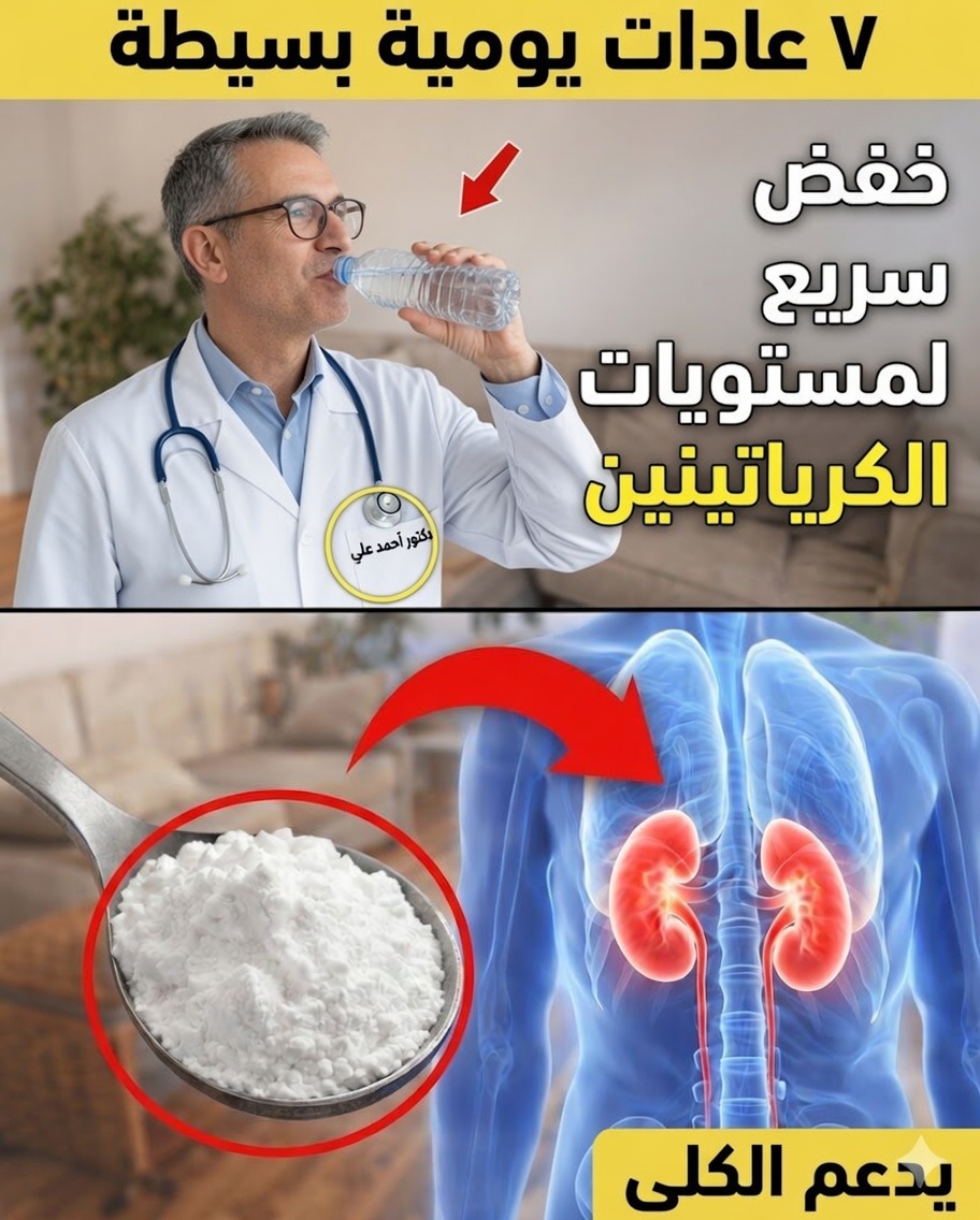 7 عادات يومية بسيطة لدعم مستويات صحية من الكرياتينين وحماية كليتيك