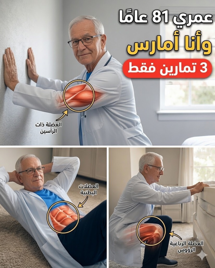 الأطباء يكشفون: هذه التمارين الثلاثة أفضل من المشي بعد سن الستين