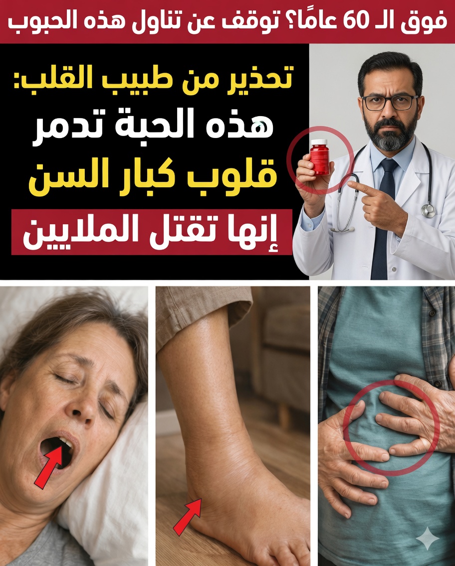 تحذير طبيب القلب: 5 أدوية شائعة تُجهِد القلب بصمت بعد سنّ الستين (وماذا تفعل بدلًا من ذلك)