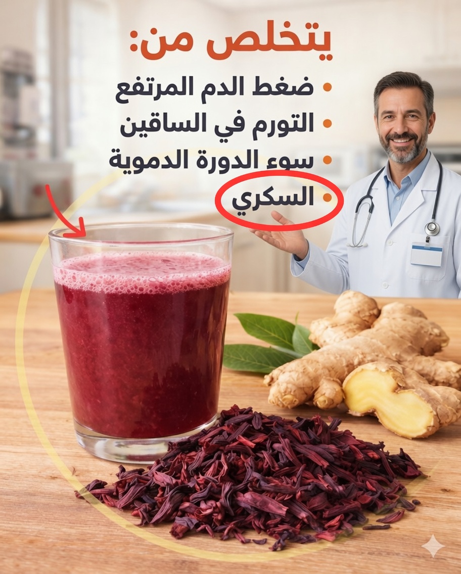 الزنجبيل وورق الغار والكركديه: المشروب العشبي المنعش للرفاه اليومي