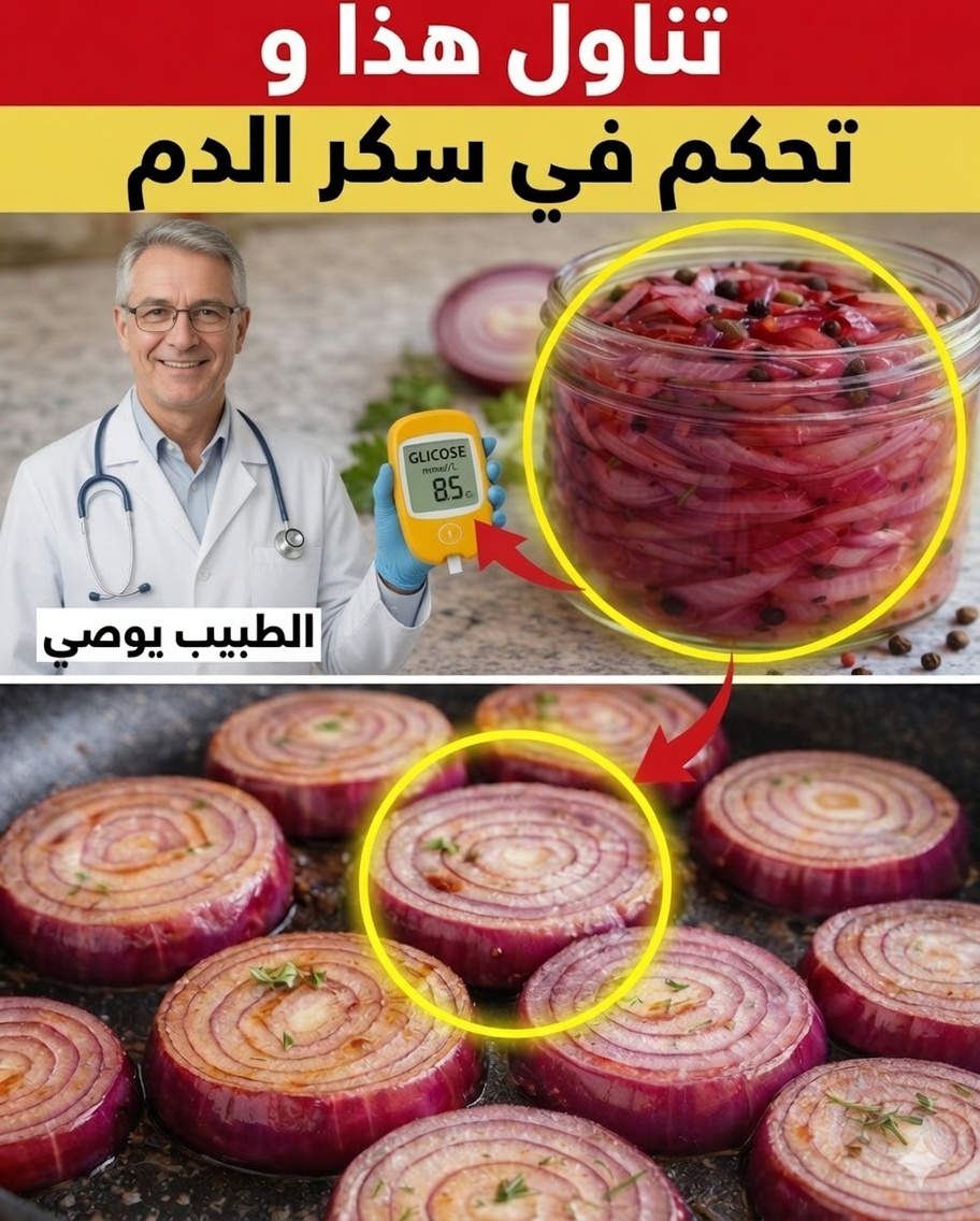 وصفة البصل التي قد تدعم التحكم في سكر الدم وتحمي القلب