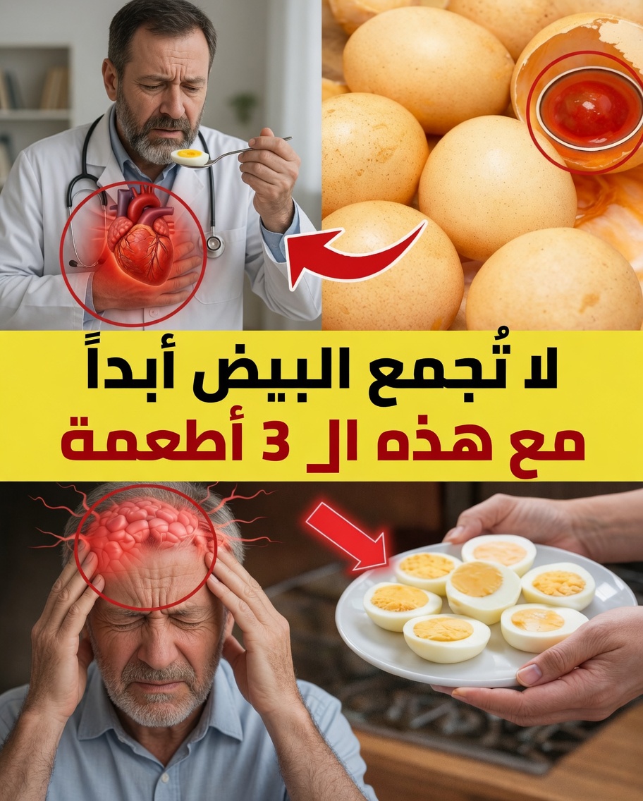 كبار السن: لا تجمعوا البيض مع هذه الأطعمة الثلاثة – آثار مفاجئة يجب أن تعرفوها بعد سن الستين