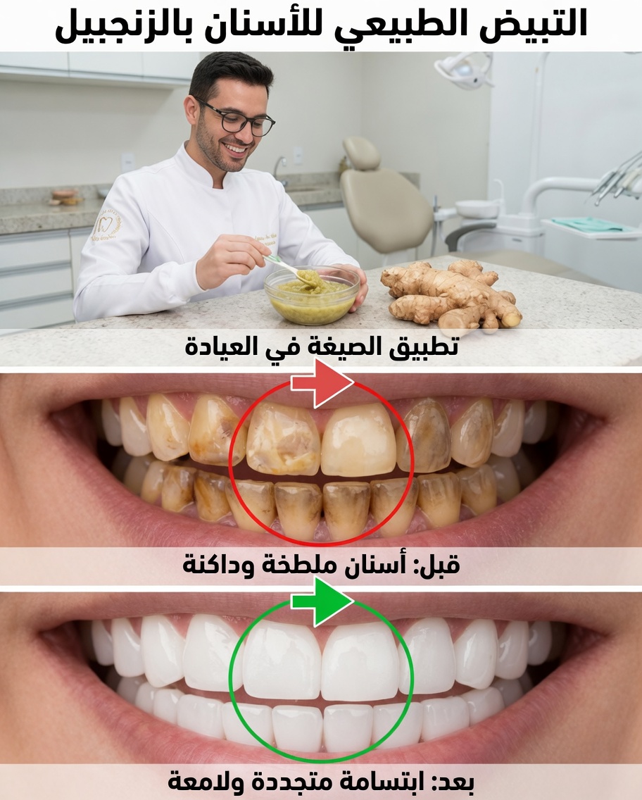 تبييض الأسنان بالزنجبيل: قبل وبعد – ما الذي يقف حقًا وراء هذه الصيحة