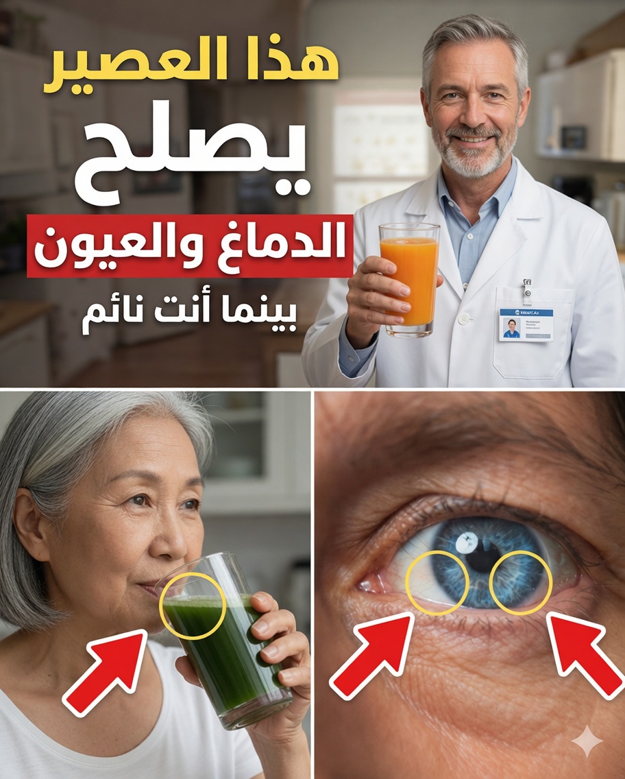 أفضل 5 عصائر طبيعية لتحسين البصر وتقوية الذاكرة أثناء نومك