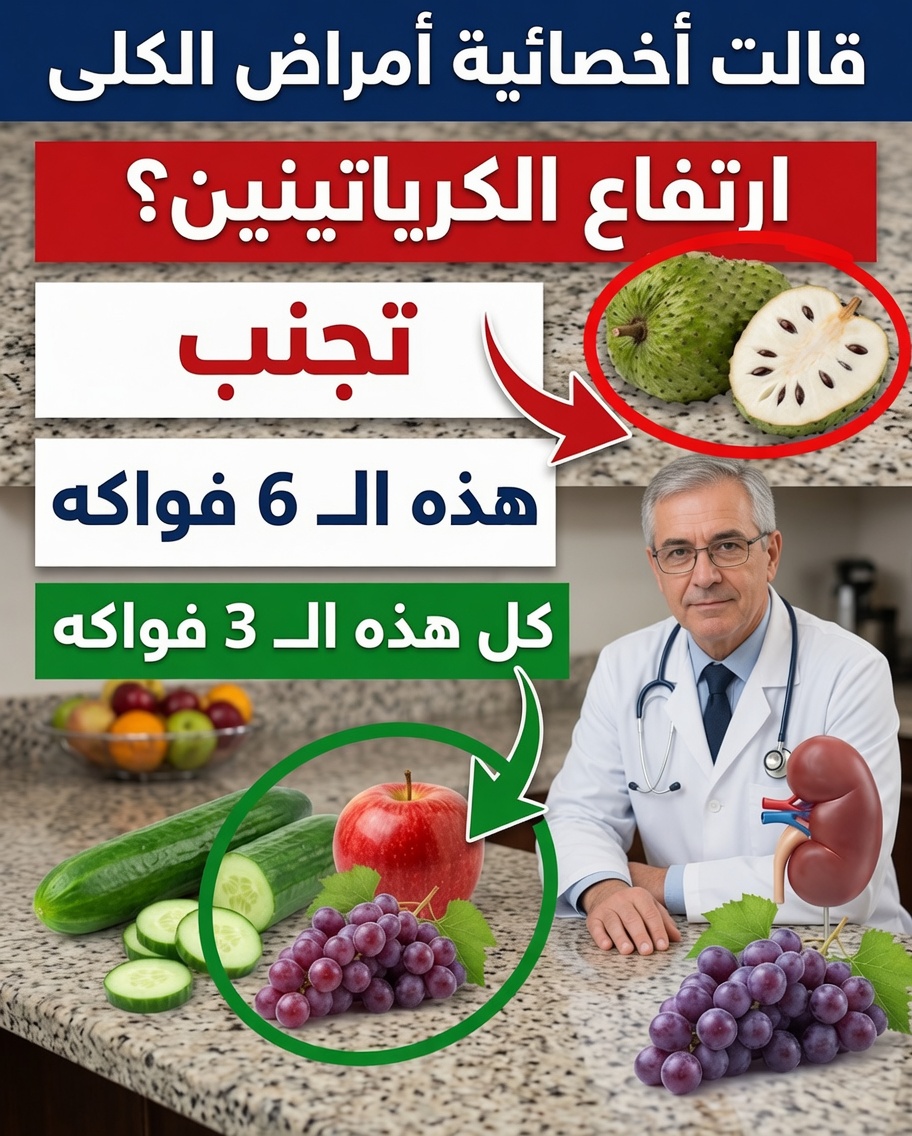 هل الكرياتينين مرتفع؟ اكتشف 6 فواكه قد تُجهد الكلى – و3 خيارات ألطف للاستمتاع بها