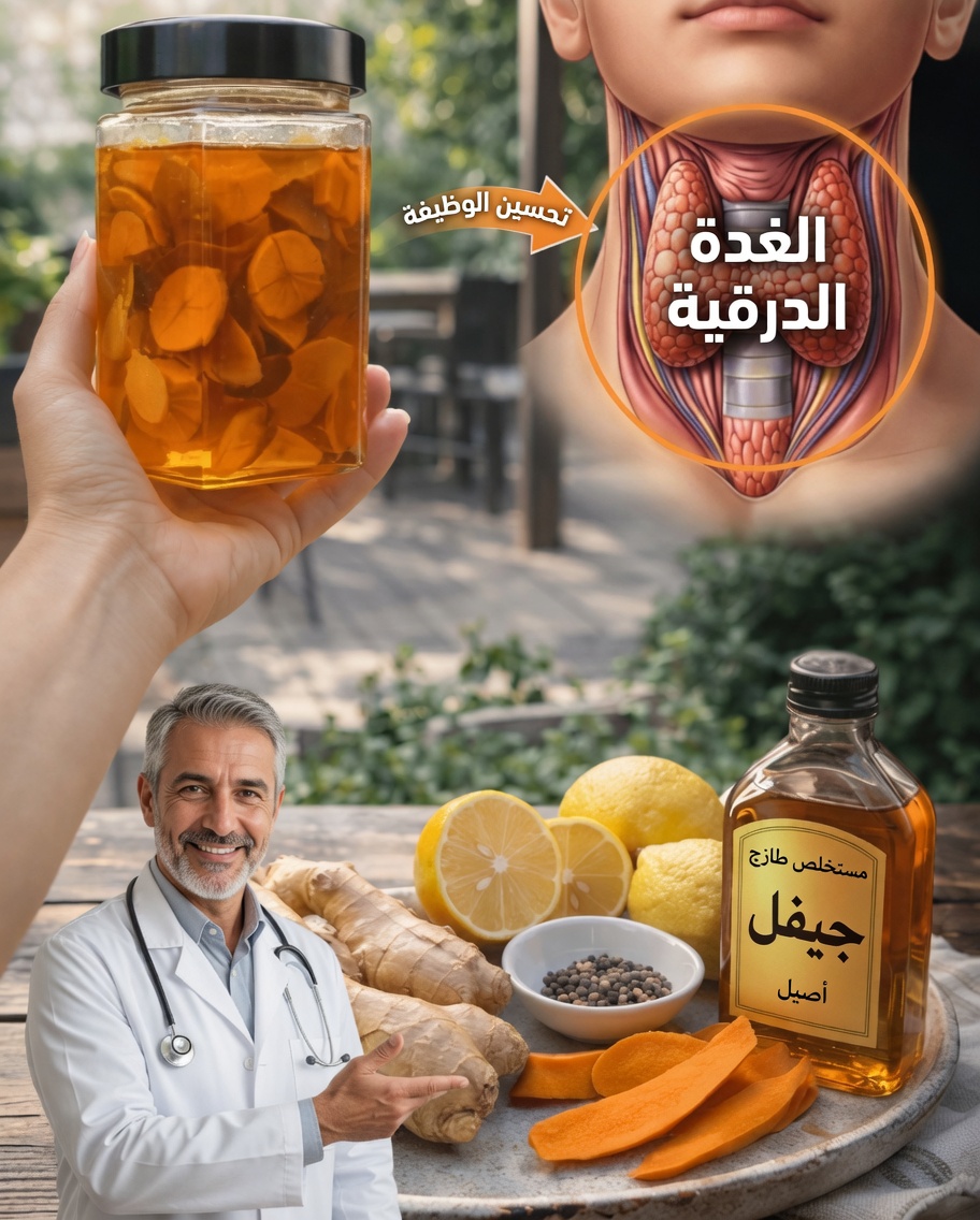 كيفية دعم صحة الغدة الدرقية طبيعيًا بوصفة بسيطة من الكركم والزنجبيل والليمون