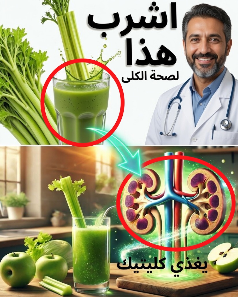 اشرب عصير الكرفس يوميًا لمدة شهرين: عادة طبيعية بسيطة لهضم أفضل وطاقة وإشراقة