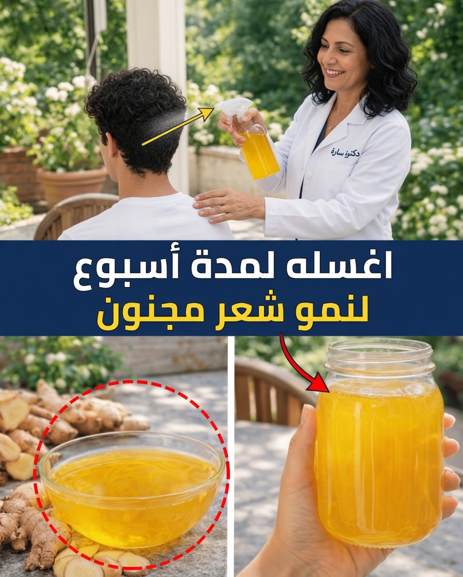 اكتشف وصفة تقليدية بسيطة لبخاخ الزنجبيل كانت جدتي تقسم بها لشعر صحي وحيوي