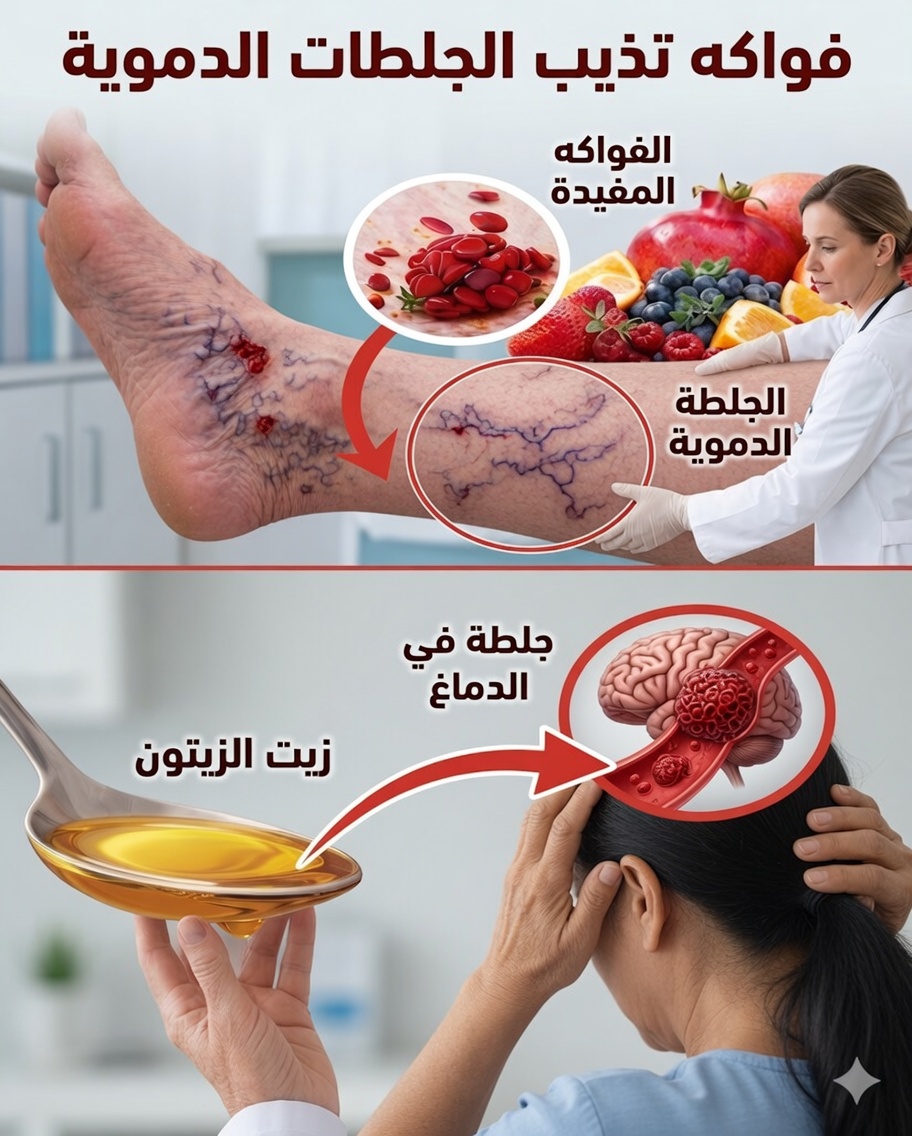 أفضل 8 فواكه تساعد طبيعيًا على إذابة الجلطات الدموية وتحسين الدورة الدموية