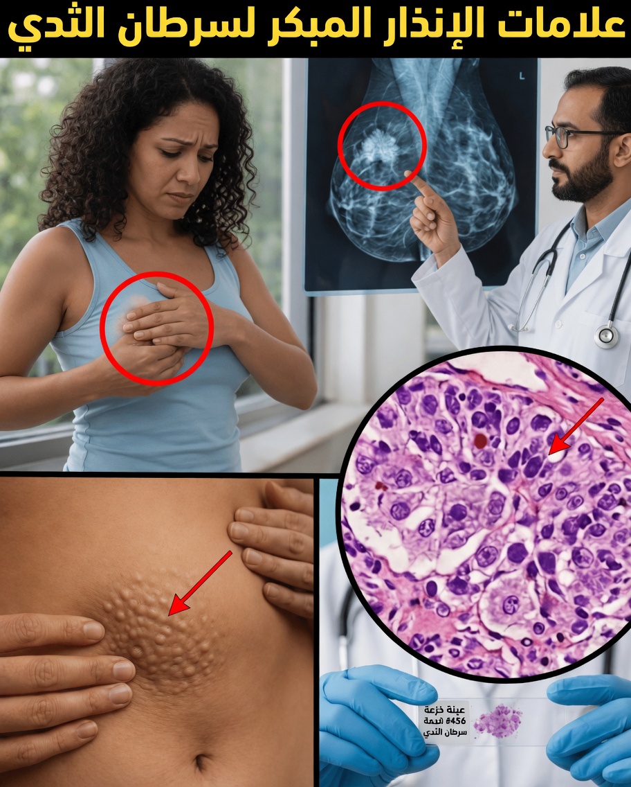 10 علامات وأعراض تحذيرية لسرطان الثدي يجب على كل امرأة معرفتها