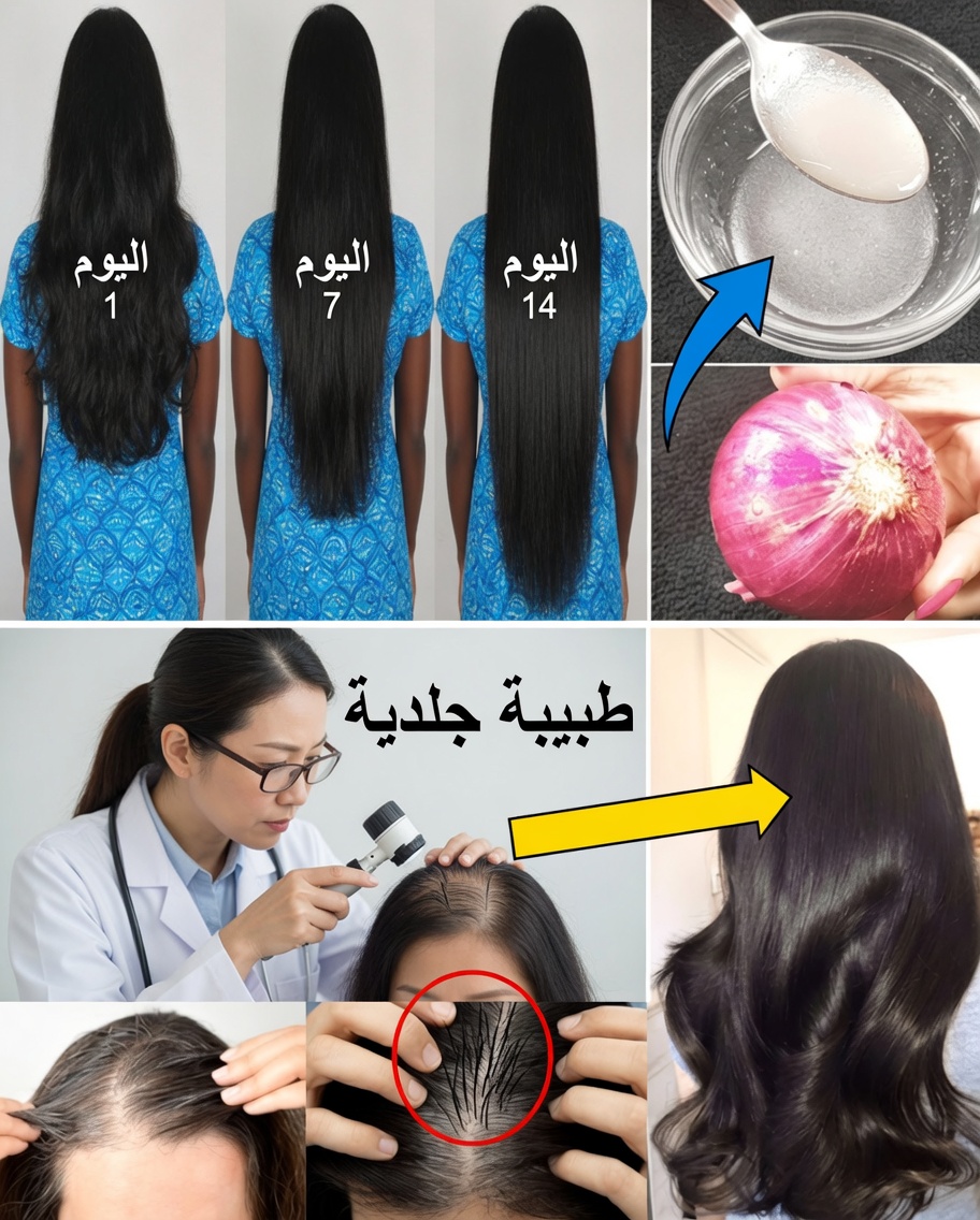 أطلق نموًا قويًا للشعر طبيعيًا بعصير البصل – سرّ ستتمنى لو اكتشفته مبكرًا