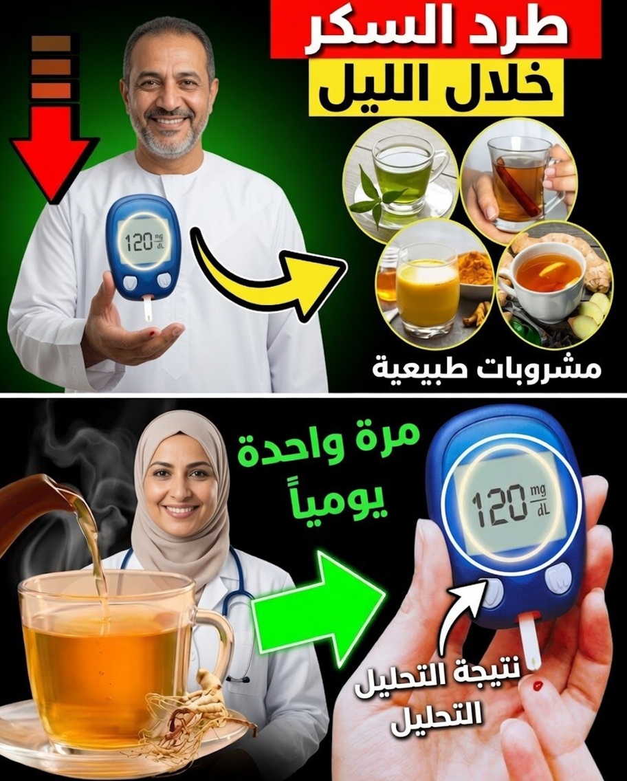 تخلّص من سكر الدم طوال الليل باستخدام هذه المشروبات الطبيعية الثمانية القوية