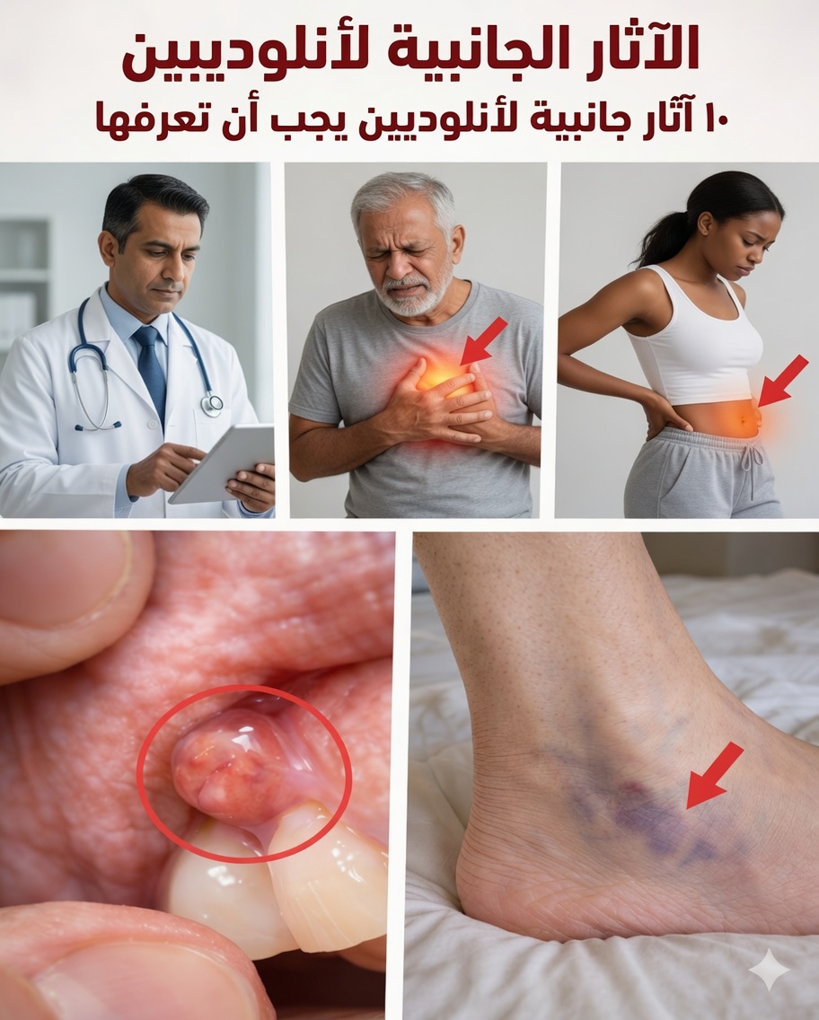 10 آثار جانبية خفية للأملوديبين قد لا يذكرها طبيبك