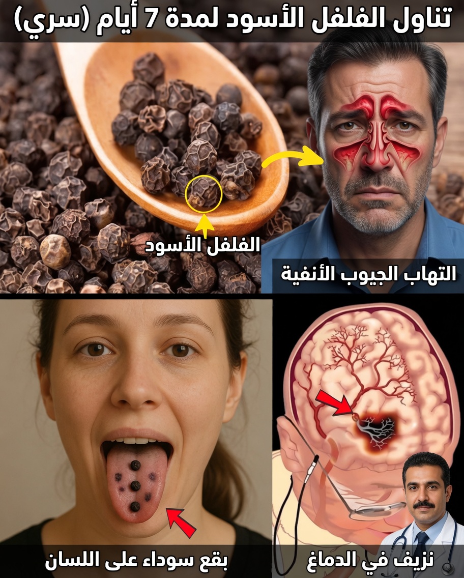 ماذا يحدث عندما تتناول الفلفل الأسود يوميًا لمدة 7 أيام؟